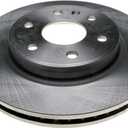 ACDelco Silver Non-Coated Front Brake Rotor 18A2497A | GM 19294180 Brake Rotors for Select Buick Enclave, Chevy, Chevrolet Traverse, GMC Acadia, Saturn, and more