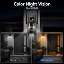 Outdoor Camera, Plug-in Security Camera Outdoor, Dual Lens PTZ 6MP, 6X Digital Zoom, Auto Tracking, Color Night Vision, 5G/2.4G Dual-Band WiFi, 2-Way Audio, IP66 Waterproof