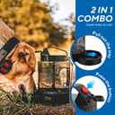 lesotc Portable Dog Travel Water Bottle, 77oz Large Travel Water Bowl for Dogs Camping Hiking Beach Hunting Essentials, Big Pet Bottles Bowl Water Dispenser for On The Go Park Car Walking Accessories