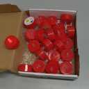 LANKER 24 Pack LED Tea Lights Candles, Flickering Red Flameless Tealights, Long Lasting Battery Operated Fake Candles, Decoration for Wedding, Halloween and Christmas (Red - 24pcs)