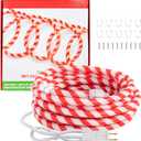 Afirst Christmas Candy Cane Rope Lights - 18FT LED Fairy Lights IP65 Waterproof Connectable Tube Lights for Outdoor Patio Garden Christmas Tree Holiday Decorations