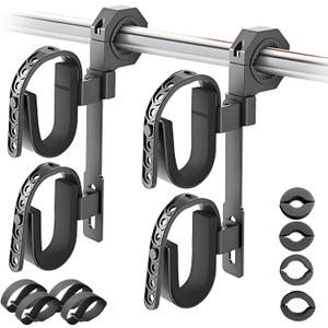 ATV Gun Rack, Double Tier Hunting Tool Shovel Mount Holder Heavy Duty Roll Bar Gun Rack for Truck, ATV, UTV, RV, Snowmobile, Golf Cart Side By Side Accessories