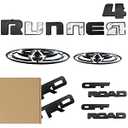 Blackout Emblem Overlays Compatible with 2010-2019 2020 2021 2022 2023 2024 2025 2026 4 ABS Plastic Badge Overlay 241029 with Strong Adhesive Matte Black 15Pcs