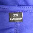 Aro Lora Women's 2 Piece Outfit Casual Solid Open Front Blazer and Pencil Pant Suits Set (2XL, Royal Blue)