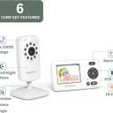 HelloBaby HB30 Video Baby Monitor with Digital Camera and Audio, No WiFi No App Safety Baby Monitor, 8 Languages, Auto Night Vision, 1000ft Transmission Range, 2.4 inch Portable Screen