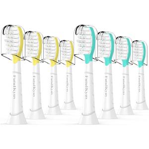 FutulkyUS Kids Toothbrush Replacement Heads for Philips Sonicare: Over 7 Years Old Child Soft Electric Standard Children Brush Head for Boy Girl, White 8 Pack