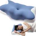 payanwin Pillow for Neck and Shoulder, Ergonomic Contour Memory Foam Pillows for Sleeping Ergonomic Neck Support Pillow for Side Back Stomach Sleepers