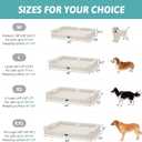 COZY KISS Orthopedic Dog Beds for Large Sized Dog, XL Bolster Pet Couch with Waterproof Lining, Egg Crate Foam Sofa for Pets Up to 100 lbs, U-Shaped, 44x32x7 inch, Beige