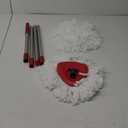 Spin Mop Replacement Set for O-Ceda EasyWring 1-Tank System, Includes 2 Mop Head Replacement, 1 Mop Handle (30-58in Adjustable 4-Section Pole), 1 Spin Base