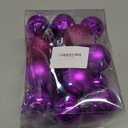 Christmas Balls,24PCS Ornaments for Xmas Tree,1.57INCH Hanging Ball for Small Christmas Tree Decorations,Party Decorations (Purple)