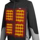 PROSmart 12V Men's Heated Jacket - Waterproof Electric Heating Coat Battery Operated Jackets for Men with Battery Included