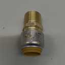 SharkBite Max 1/2 Inch MNPT Adapter, Push to Connect Brass Plumbing Fitting, PEX Pipe, Copper, CPVC, PE-RT, HDPE, UR120A