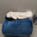 Bedsure GentleSoft Sherpa Fleece Throw Blanket for Couch, Non-Heated, Thick and Warm Throw for Women and Men, Soft Fuzzy Plush Blanket for Winter, Slate Blue, 50x60 Inches