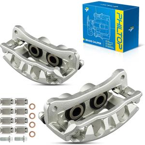 PHILTOP 18-B5174 18-B5175 Rear Brake Caliper Replacement For 2011-2018 Ram 2500, 2011-2018 Ram 3500, 2009-2010 Dodge Ram 2500, 2009-2010 Dodge Ram 3500, 2pcs Rear Driver and Passenger Side Brake