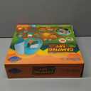 FUN LITTLE TOYS Pop Up Play Tent with Camping Gear and Tools Set, Outdoor Toys for Kids (Green)