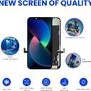 for iPhone 11 Screen Replacement 6.1, 3D Touch LCD Display Repair kit, Digitizer Assembly with Tools Set, Tempered Glass, Waterproof Frame Adhesive