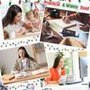 Colarr 50 Sets Coworker Christmas Gift Bulk Colorful String Lights Pattern A6 Spiral Notebooks Ballpoint Pens Coworkers Are Like Christmas Lights Inspirational Gifts for Office Staff Team Teacher