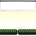 4 feet 40W LED Grow Light Stand Rack for Seedling,Growing Light for Indoor Plant,Natural White Light Full Spectrum LED Grow Light,Height Ajustable, Iron Pipe Frame, with ON/Off Switch