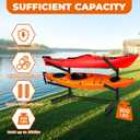 Freestanding Kayak Storage Rack Vertical 2/3/4-Tier Organizer for Kayaks, Canoes & Paddleboards, Heavy-Duty Indoor/Outdoor Stand with Protective Foam Padding