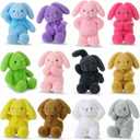 Arrowbash 12 Pcs 13.5 Inch Plush Easter Bunny Stuffed Animal 12 Colors Cute Stuffed Bunny Soft Stuff Rabbit Plush Toy Easter Basket Stuffer Bunnys Gift for Kids Boys Girls Easters Party Favor (Adorable)
