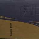 VECELO Portable Folding Card Table Square and Chair Set (5pc) with Collapsible Legs & Vinyl Upholstery, Metal, Beige