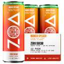 ZOA Zero Sugar Energy Drinks, Mango Splash - Sugar Free with Electrolytes, Healthy Vitamin C, Amino Acids, Essential B-Vitamins, and Caffeine from Green Tea - 12 Fl Oz (12-Pack) (EXP 10/13/26)