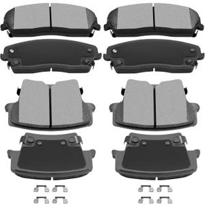 Brake Pads Discs Kits,ECCPP 8pcs Front Rear Ceramic Brake Pad Set for 2006 2007 2008 2009 2010 2011 2012 2013 for Dodge for Charger|2005 2006 2007 2008 for Dodge for Magnum