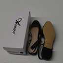 Athlefit Slingback Flats for Women Square Pointed Toe Two Toned Flats Wedding Pumps for Women Black, Size 7.5