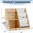 Kids Bookshelf Wooden 3-Tier, Toddler Montessori Bookshelf, Wood 3 Tier/Storage Bag
