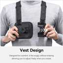 ULANZI Phone Chest and Head Mount Kit for POV Sets - Hands Free Phone Holder Support Vertical Shots, Compatible with iPhone, GoPro Hero, DJI Osmo Action, Insta360, Smartphones