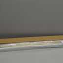 Frameless Shower Door Support Bar, Stainless Steel Wall-to-Glass Support Arm to Fixed Shower Glass Panel, for 1/4"-3/8" (6-10 mm) Door, 180 Pivot & Stow-Flat Mode (Brushed Gold, 15.8-inch(400mm))