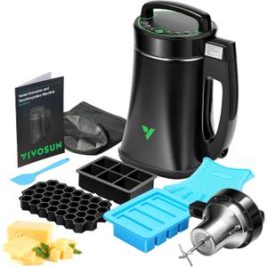VIVOSUN Herbal Decarboxylation and Infusion Machine, Botanical Extractor and Infuser for Making Butter, Oil, and Tinctures, Includes Recipes and Complete Accessories (EXP 11/13/31)