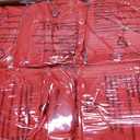 HAINARverS Stretch Spandex Folding Chair Covers 30PCS Universal Fitted Chair Cover Protector for Wedding,Party, Banquet, Holidays, Celebration, Decoration (Red, 30 PCS)