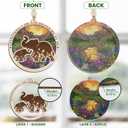 GEEMBI Christmas Elephant Gifts for Mom from Daughter - Suncatcher Elephant Christmas Ornaments 2025 with Card - Mothers Birthday Gifts for Grandma Mother in Law Mama, Stocking Stuffers for Women