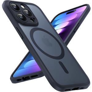TOCOL Magnetic for iPhone 15 Pro Max Case, Upgraded Full Camera Protection, Compatible with Magsafe, 15FT Drop Protection, Translucent Matte Back Bumper Phone Cover 6.7-Inch(Black) TOCOL Magnetic for iPhone 15 Pro Max Case, Upgraded Full Camera Protection, Compatible with Magsafe, 15FT Drop Protection, Translucent Matte Back Bumper Phone Cover 6.7-Inch(Black)