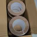 Lichamp Kraft Packing Tape, Brown Kraft Gummed Tape for Packing Boxes, Shipping Cardboard and Carton Sealing, 6 Rolls x 2 inch x 55 Yard x 7 mil, B206BN