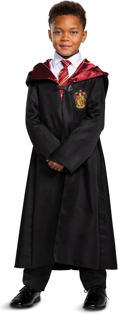 Harry Potter Robe, Official Hogwarts Wizarding World Costume Robes, Classic Kids Size Dress Up Accessory (Small (4-6), Gryffindor)