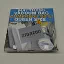 Mattress Vacuum Bag for Moving, Vacuum Seal Mattress Bag for Memory Foam or Inner Spring Mattresses, Compression and Storage for Returns, Leakproof Valve and Double Zip Seal (Queen/Full/Full-XL) (Clear)