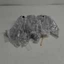 3 Pack Halloween Disco Ghost Decor - 10'' and 13'' DIY Glitter Ghost Decoration with LED Lights Cute Spooky for Indoor Halloween Party, Home Table Centerpiece