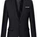 Beninos Mens Blazer Jacket Slim Fit Casual One Button Sport Coats M