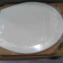Bemis 500EC Durable Wood Toilet Seat with Easy Clean Hinges, Made in USA, Round, Biscuit