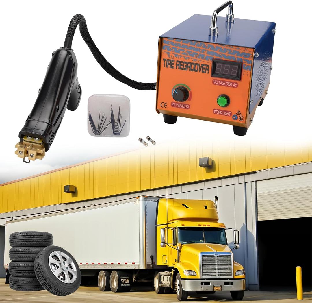 HighPower Professional Portable Tyre Regroover for Tread Pattern, 20 Blades
