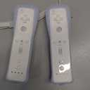 TIANHOO Remote Controller for Wii & Wii U, with Silicone Case and Wrist Strap, 2 pack (White)