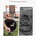 VEVOR Pressure Washer Hose Reel, 50 ft x 3/8 inch Heavy-Duty Steel Bracket-Mounted Pressure Hose Reel, Wall/Floor/Truck Mount, 4000PSI Max, Manual Power Hand Crank for Car/Floor Washing,Garden