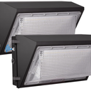 LED Wall Pack Light with Dusk to Dawn Photocell,100W 13000LM 5000K Daylight Wall Pack, AC100-277V Input,500W HPS/HID Equivalent, Waterproof Commercial Security Lighting for Warehouses, Garage, 2 Pack