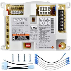 50A55-843 Furnace Control Board Compatible with White Rodgers and Lennox Systems, Universal Integrated Furnace Control Board Replacement for 50A55-843 Control Module