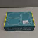 NUKied Stainless Steel Lunch Box for Kids & Adults, 3-Compartment Leak Proof Metal Bento Lunch Box with Fork & Spoon, 26.4 oz Airtight Food Storage Snack Container for School, Work, Travel (Yellow)