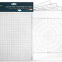 Koala Tools | Geometric Grid Transparency Sheets (Variety Pack of 4) - 8.5" x 11" | Overhead Projector and Light Box Transparencies - Tracing Film for Sketching & Drawing