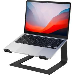 Laptop Stand for Desk Portable Computer Riser Metal Notebook Holder Printer Stand Office Desk Accessories Compatible with MacBook Air, Pro, Dell, HP, Lenovo and All 10-16" Laptops, Black