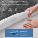 BEDLORE Waterproof Mattress Protector, Queen Size Mattress Pad Noiseless with Deep Pocket 6"-18" Depth, Soft Breathable Dirt-Proof Bed Mattress Cover Washable for Home, Bedroom, Hotel (Gray)